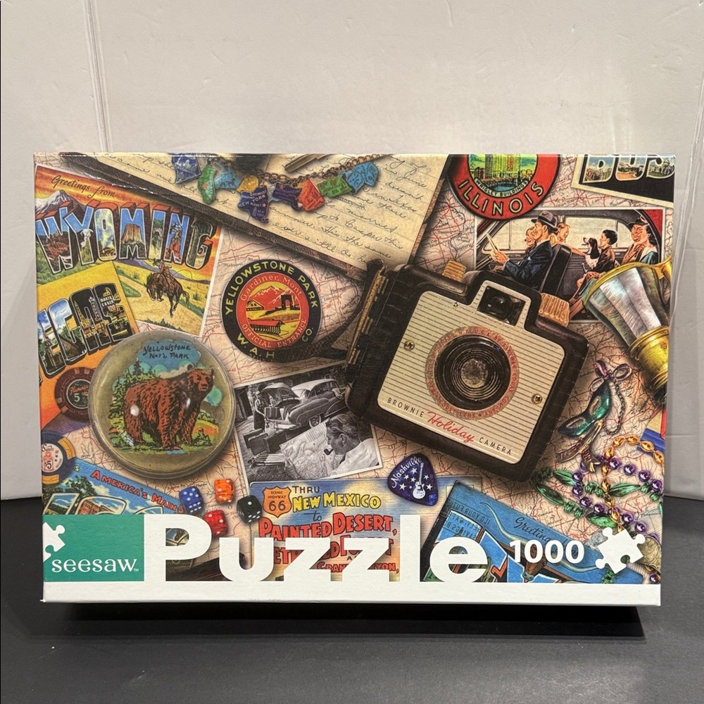 SEESAW jigsaw puzzle 1000 pieces Vintage USA TRAVEL